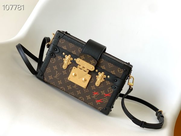 LV Top Original M45943 Steel Small Flower M45960 Steel Brown Edge
