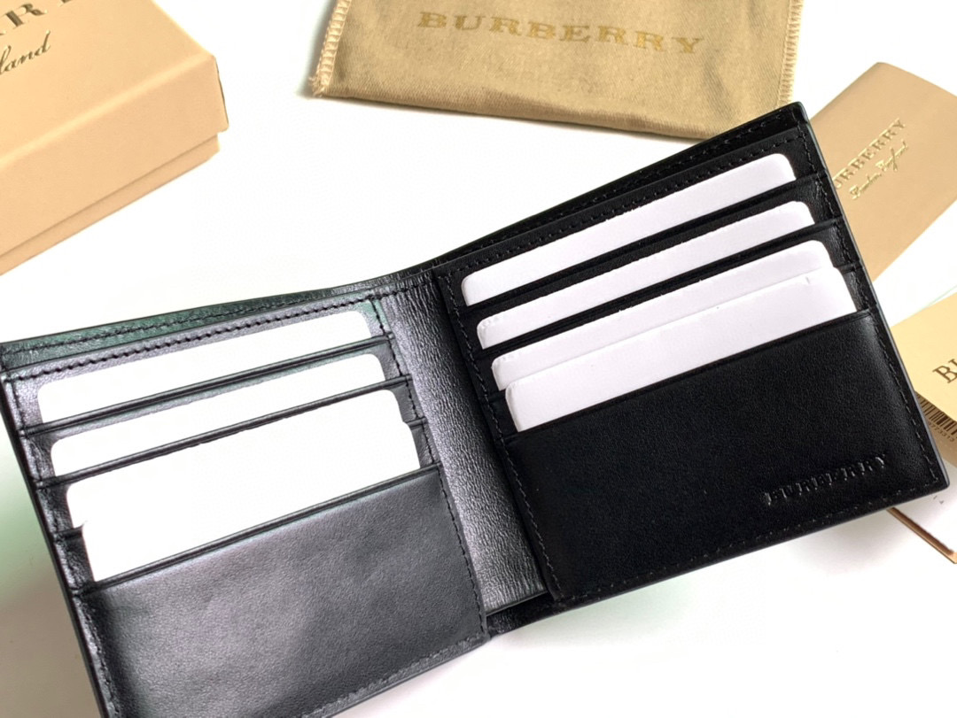 Burberry London plaid folding short wallet 40520871