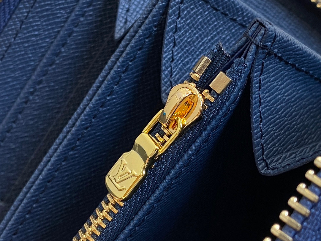 LV Top Original Order ✨ M82958 Blue Denim Cowboy Single Zipper Wallet Series