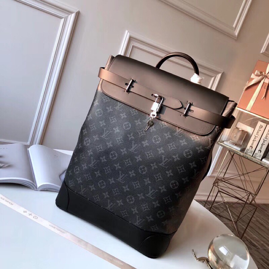 LV Original Single Shoulder Bag M44052 Black Flower