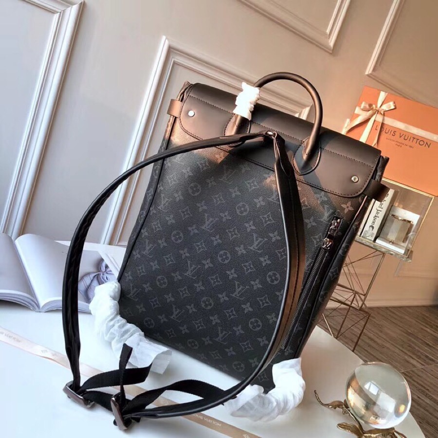 LV Original Single Shoulder Bag M44052 Black Flower